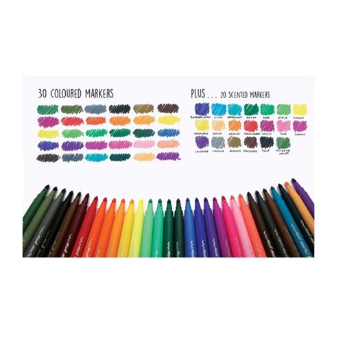 MONT-MMKC0198 - MM MAMMOTH MARKER SET Colour Markers 50Pce Mont Marte(3)